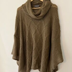 Wooden Ships Cable Knit Poncho